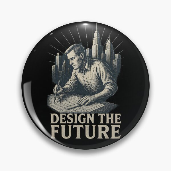 Item preview, Visionary Architect: Blueprint & Cityscape Future-Design Illustration designed and sold by Shoot-The-Moon.