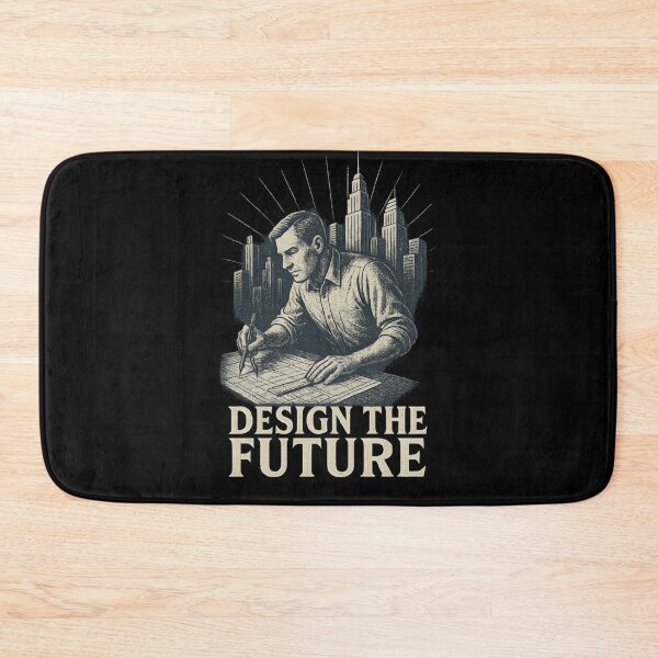 Item preview, Visionary Architect: Blueprint & Cityscape Future-Design Illustration designed and sold by Shoot-The-Moon.