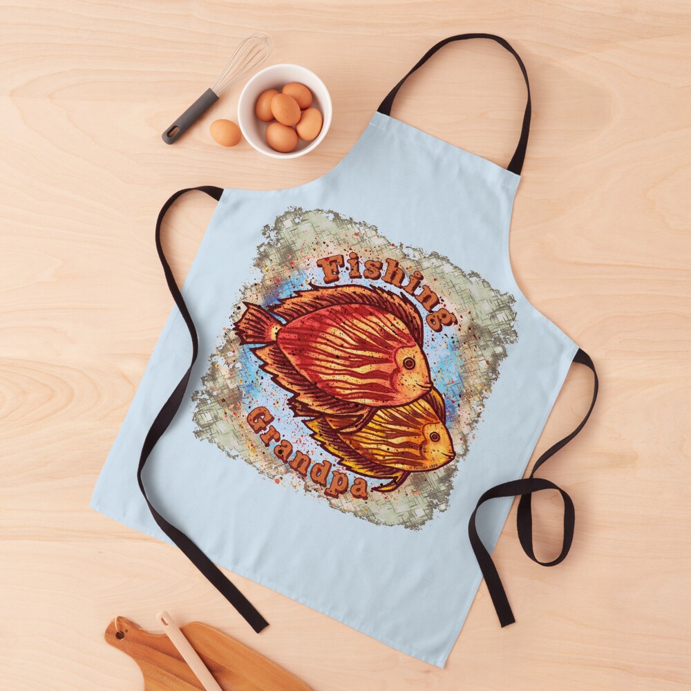 fishing grandpa apron