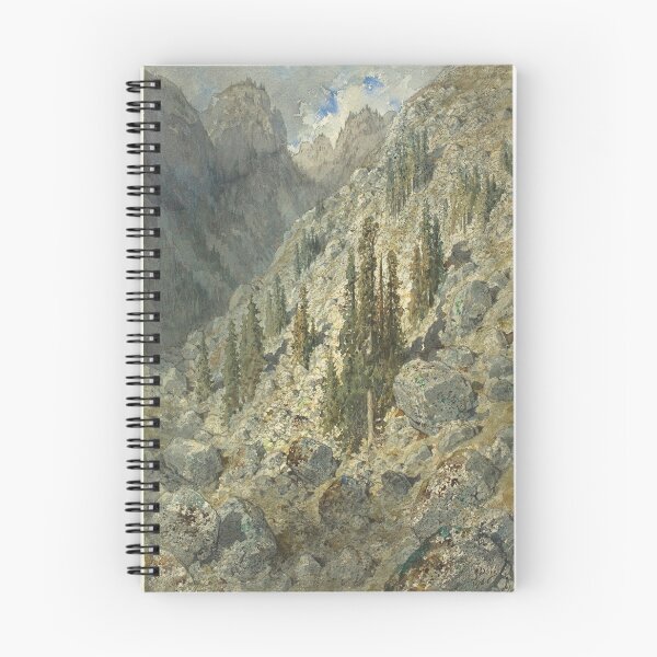 Item preview, Valle alpino con árboles y rocas designed and sold by BeatPoet.