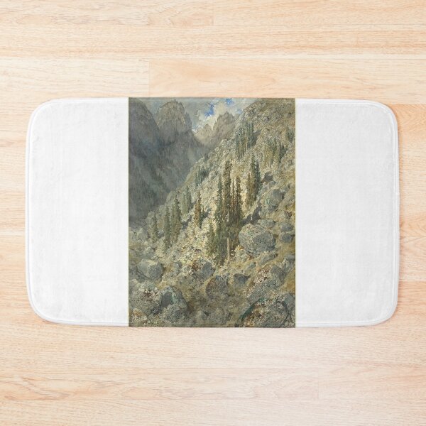 Item preview, Alpine Valley With Trees And Boulders designed and sold by BeatPoet.