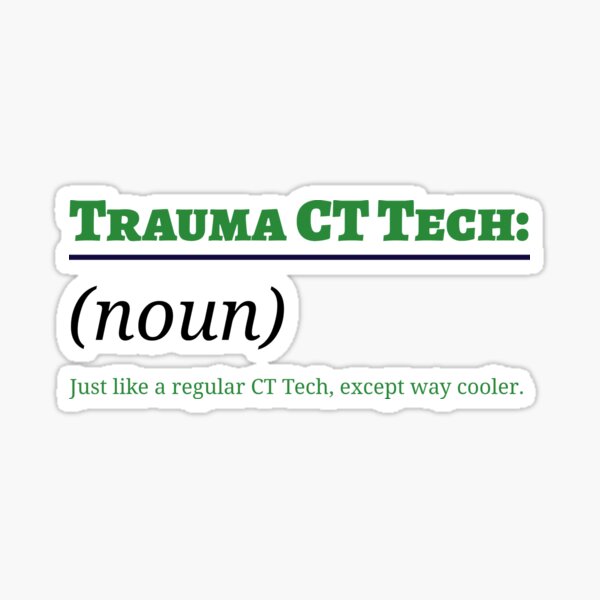 Item preview, Trauma CT Tech, like a regular tech, but way cooler... designed and sold by Mertonopolis.