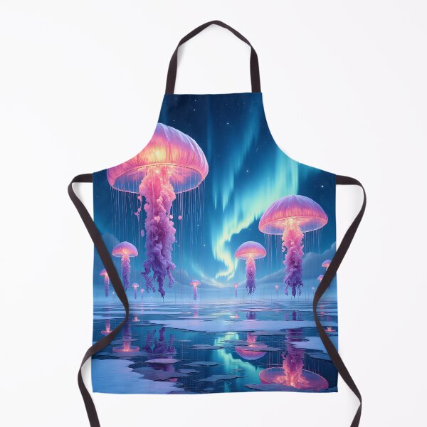 Item preview, Luminous Drift: Jellyfish Beneath the Northern Lights designed and sold by oanaunciuleanu.