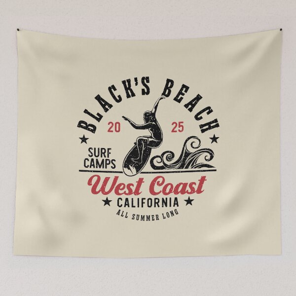 Item preview, Surfing Black's Beach Surf Camp La Jolla California designed and sold by eclecTEEq.