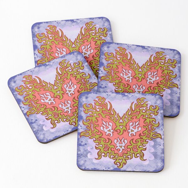 Item preview, Biker Flames Tribal Heart designed and sold by artmuvz.