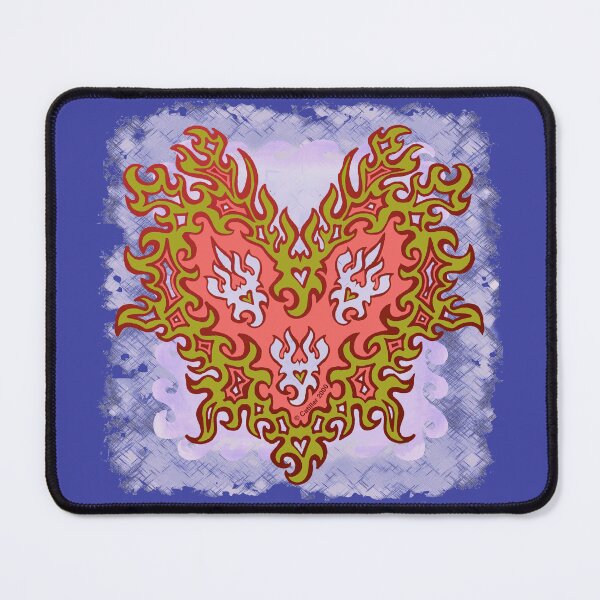 Item preview, Biker Flames Tribal Heart designed and sold by artmuvz.