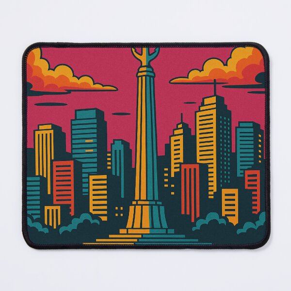 Item preview, Colorful Surabaya Travel Poster | Retro Indonesian City Wall Art | Pop Art Style Print | Vibrant Java Island Artwork | Southeast Asia Home Decor designed and sold by PaintedPixels01.