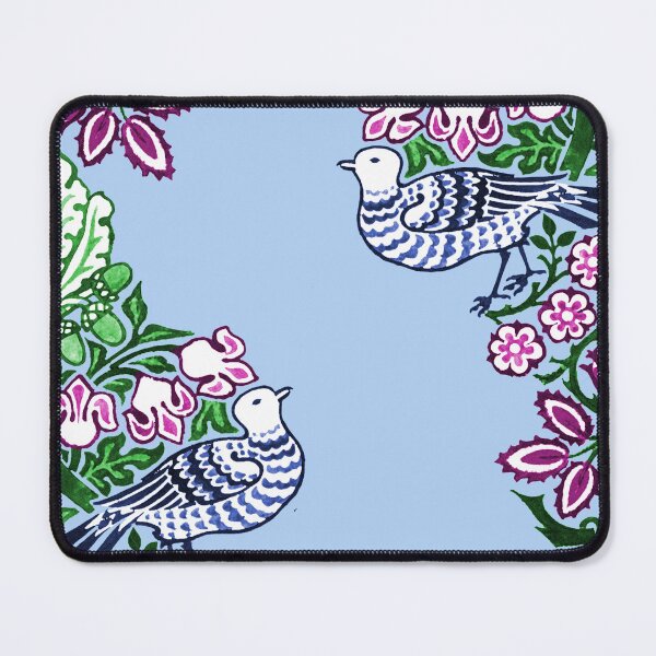Item preview, William Morris Folk Art Birds Flowers Acorns designed and sold by Pixelchicken.