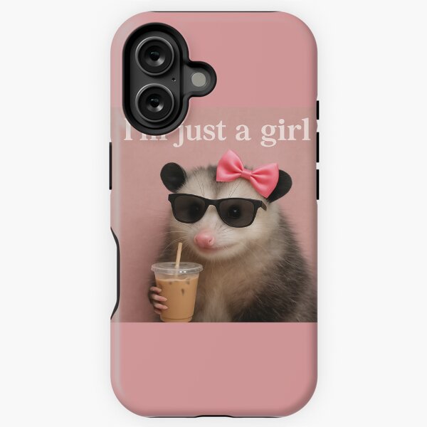 Item preview, I’m Just a Girl Possum – Cute Funny Aesthetic Meme Design designed and sold by Stylefan.