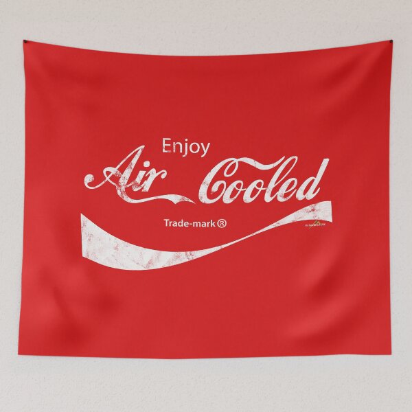 Item preview, Air Cooled Motorcycle Vdub sticker t shirt 01 designed and sold by OuterShellUK.