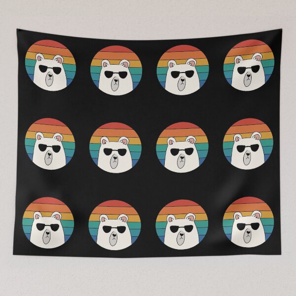 Item preview, Polar Bear with Sunglasses designed and sold by HugSomeNettles.