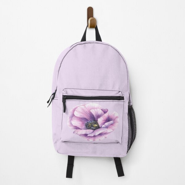 Item preview, Purple Anemone watercolor flowers. botanical hand drawn sketch. Violet blooming bud sticker designed and sold by BartolArt.