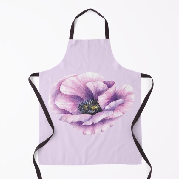 Item preview, Purple Anemone watercolor flowers. botanical hand drawn sketch. Violet blooming bud sticker designed and sold by BartolArt.