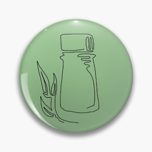 Item preview, Essential Oil Line Drawing - Sage Green designed and sold by Snowroseblossom.