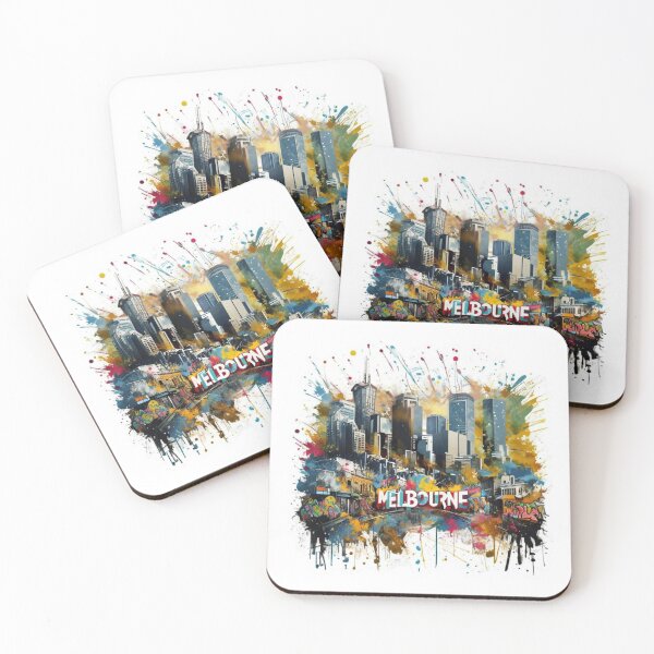 Item preview, Melbourne Street Art Alley City Vibes Print Premium Cool Trendy Best Gift  designed and sold by Imaginarium of Chaos falcon88 .
