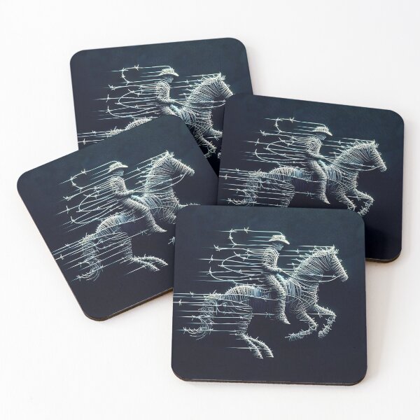 Item preview, Barbed wire Cowboy and Horse, Ai Generated Art    designed and sold by ACC .