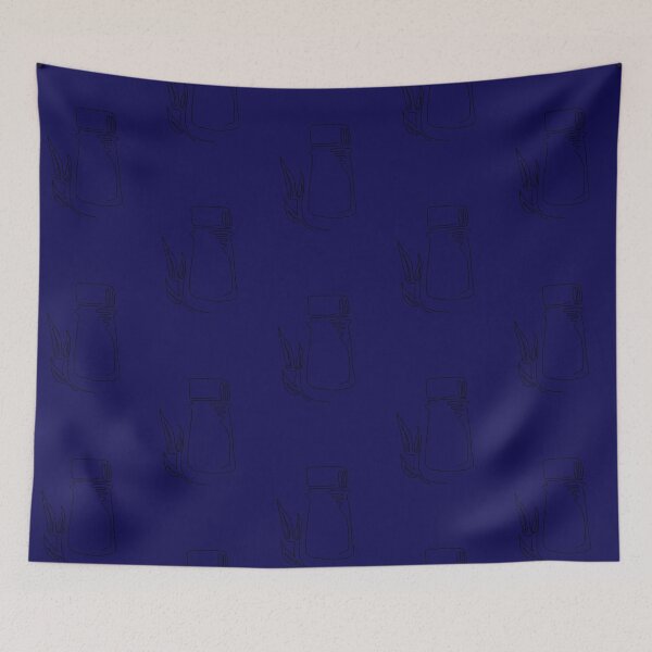 Item preview, Essential Oil Line Drawing - Navy designed and sold by Snowroseblossom.