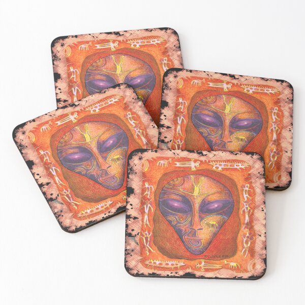 Item preview, Runic Red Alien designed and sold by artmuvz.