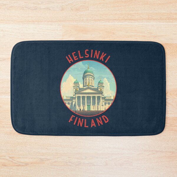 Item preview, Helsinki Finland Retro Distressed Circle designed and sold by KrisSidDesigns.