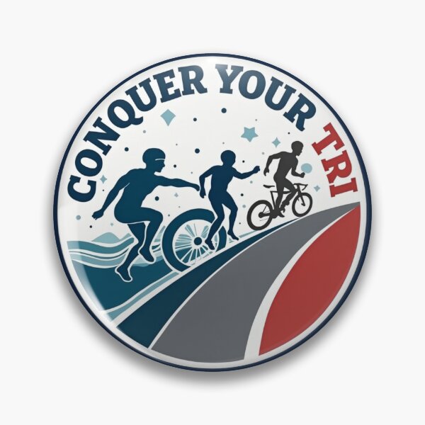 Item preview, Conquer Your TRI – Triathlon Motivation Sticker designed and sold by Triathlongram.