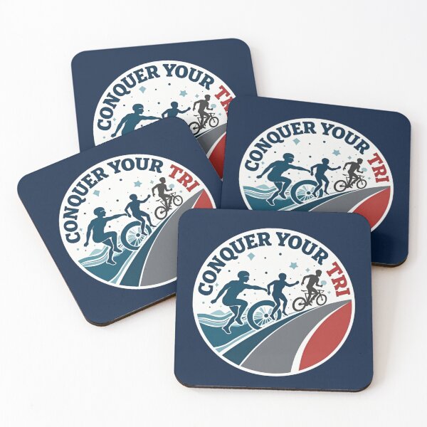 Item preview, Conquer Your TRI – Triathlon Motivation Sticker designed and sold by Triathlongram.