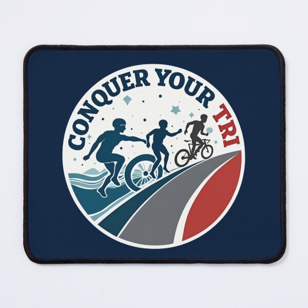 Item preview, Conquer Your TRI – Triathlon Motivation Sticker designed and sold by Triathlongram.