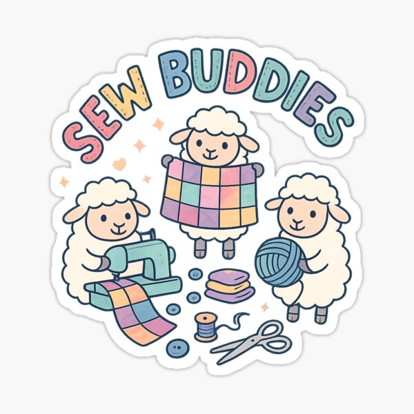 Item preview, Sewing Buddies Sheepism logo designed and sold by Thpoar.