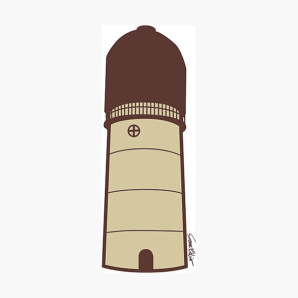 Item preview, Ypsilanti Water Tower designed and sold by Steve-O-Lution Studios.