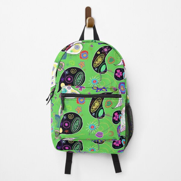 Item preview, Doodle art - Abstract of paisley shapes on lime green background designed and sold by Dorothea Neumann.