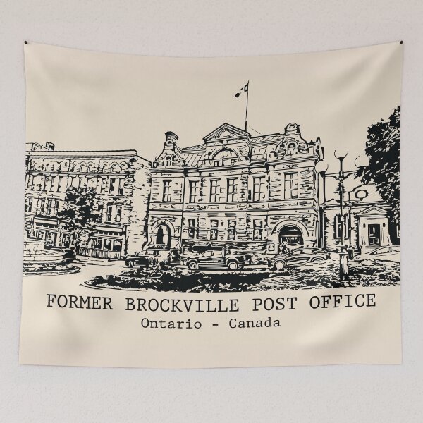 Item preview, Former Brockville Post Office - Ontario Canada designed and sold by Lakeric Cityscapes.