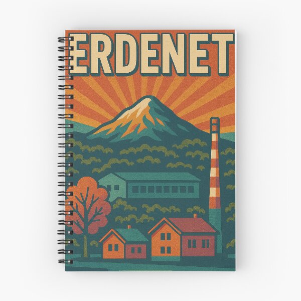 Item preview, Colorful Retro Pop Art Travel Poster of Erdenet | Vintage Mongolia Cityscape Wall Art | Bold Digital Erdenet Illustration | 70s Pop Culture Poster designed and sold by PaintedPixels01.