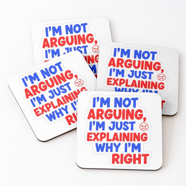Item preview, Vintage "I'm Not Arguing" Sarcastic Sticker - Humorous Explainer Retro Decal designed and sold by Changrb.