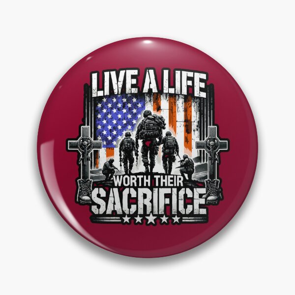 Item preview, Live A Life Worth Their Sacrifice  designed and sold by WoodburyLake.