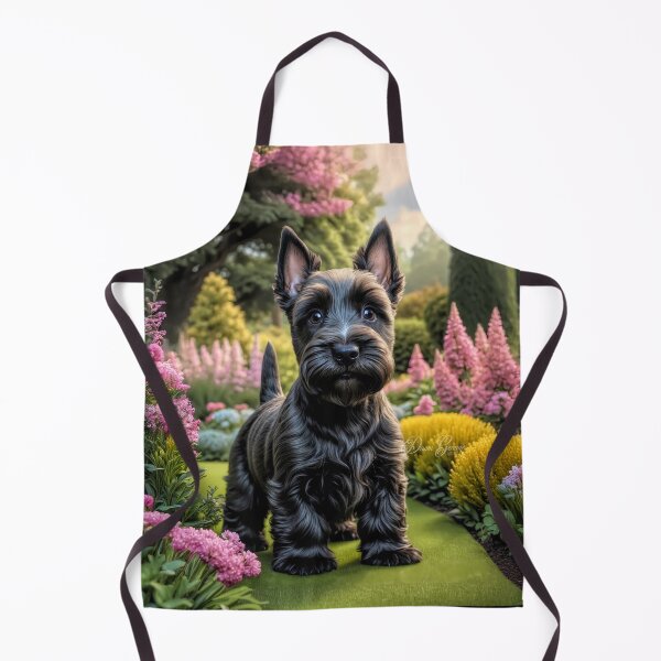 Item preview, Laddie Scottish Terrier Puppy Portrait Painting designed and sold by Heart and Soul Studio.