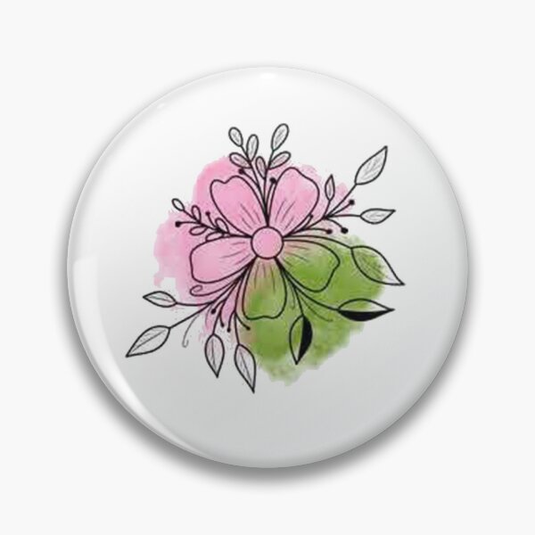 Item preview, flower with pink and green colour designed and sold by parminder minhas.