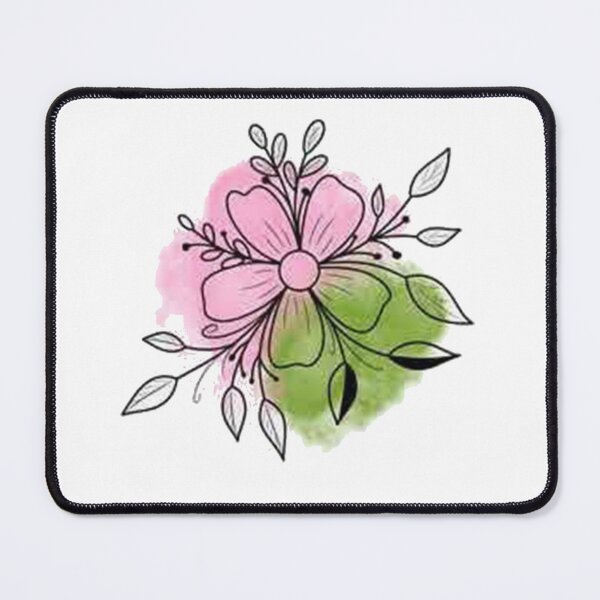 Item preview, flower with pink and green colour designed and sold by parminder minhas.