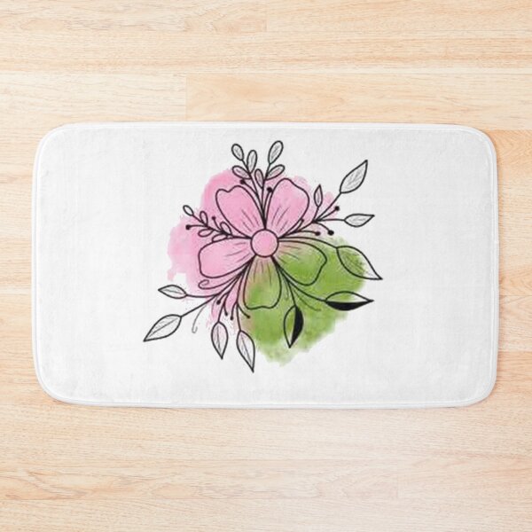 Item preview, flower with pink and green colour designed and sold by parminder minhas.