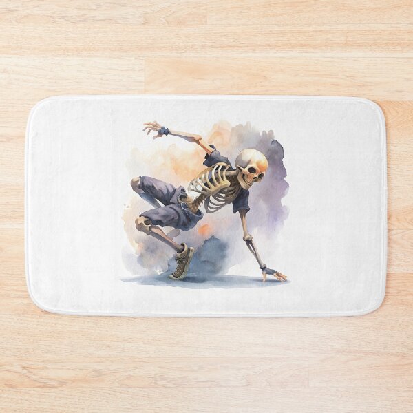 Item preview, Breakdance Skeleton in Streetwear – Watercolor Style designed and sold by Tanysha54.