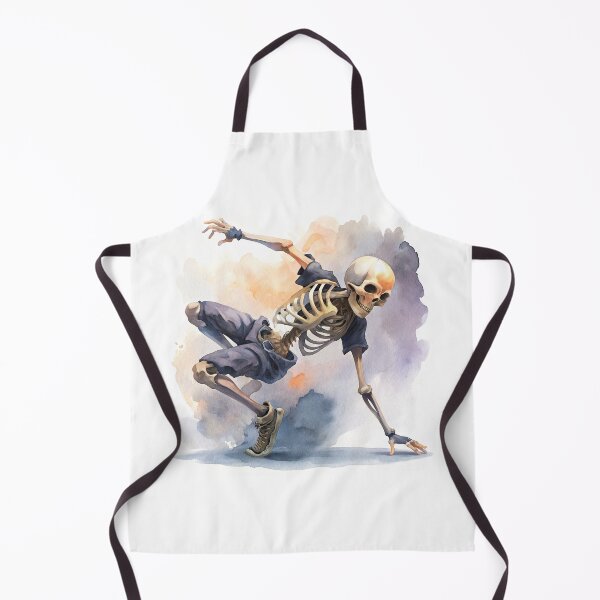 Item preview, Breakdance Skeleton in Streetwear – Watercolor Style designed and sold by Tanysha54.