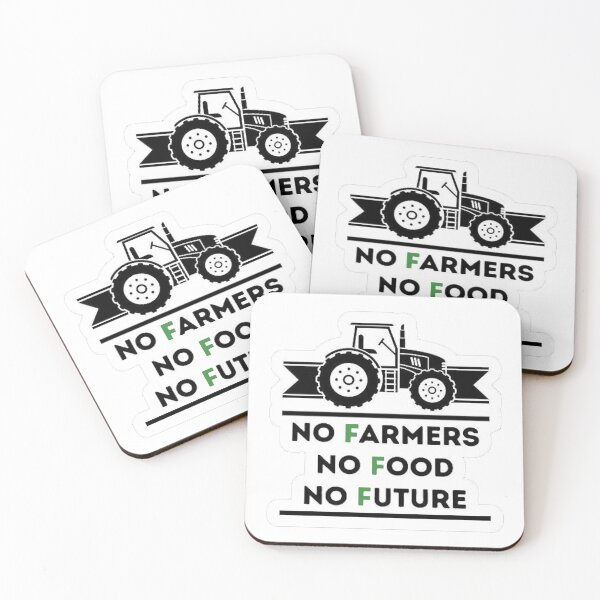 Item preview, No farmer no food no furure stickers  designed and sold by parminder minhas.