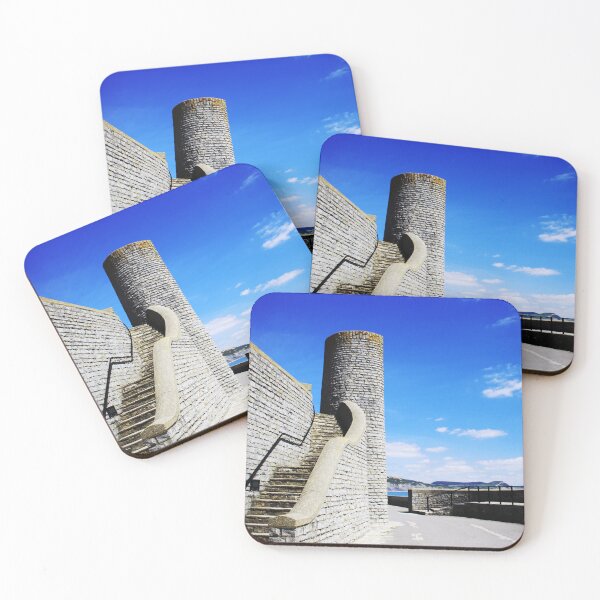 Item preview, Seafront Tower and Wall at Lyme Regis designed and sold by Rachel J Bowler.