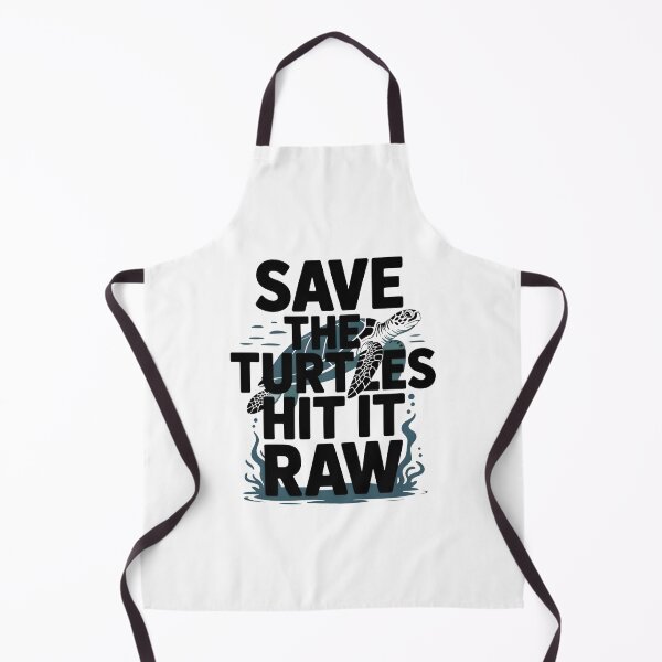 Item preview, Save the Turtles Hit It Raw – Funny Quote with Sea Turtle Art designed and sold by Moad Fahim.
