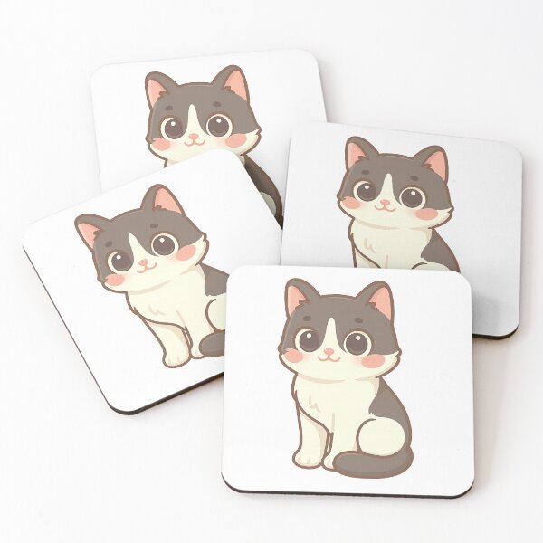 Item preview,  Kawaii Tuxedo Cat – Cute Sticker of My Pet Paçi designed and sold by Pacika.