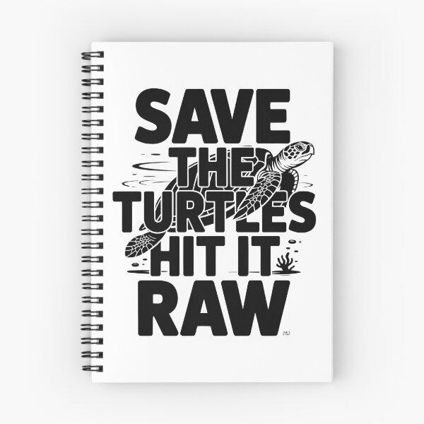 Item preview, Save the Turtles Hit It Raw – Funny Quote with Sea Turtle Art designed and sold by Moad Fahim.