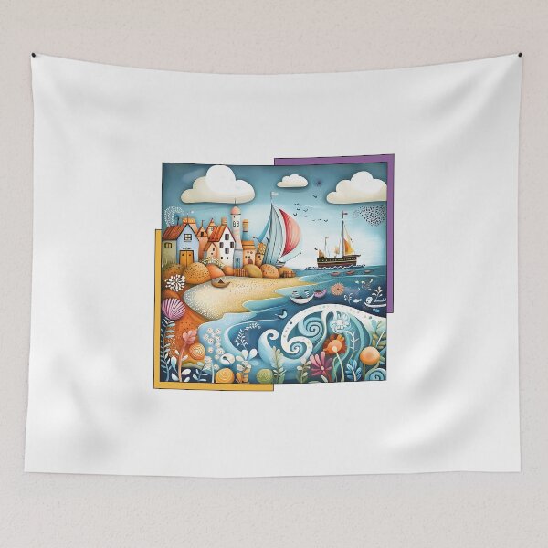 Item preview, Whimsical Beach designed and sold by ByDesign61.