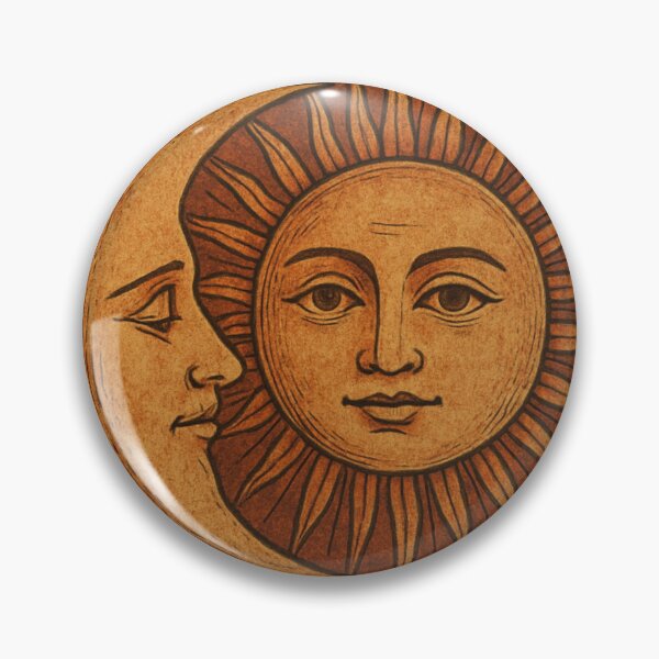Item preview, Retro Sun and Moon  designed and sold by mhallthomsen.
