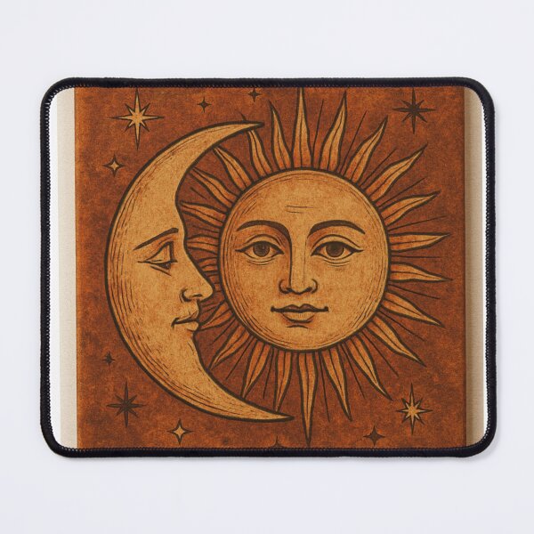 Item preview, Retro Sun and Moon  designed and sold by mhallthomsen.