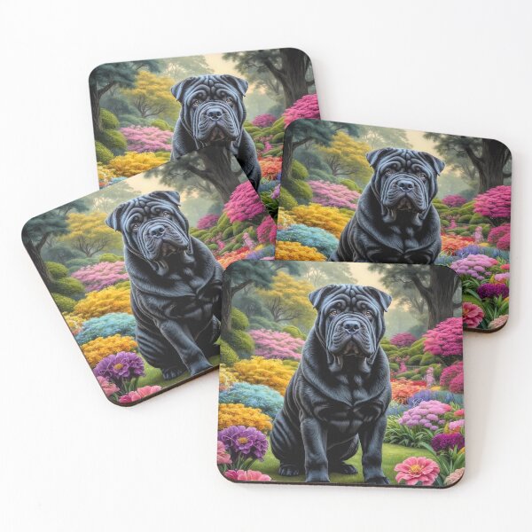 Item preview, Louis Shar Pei Dog Portrait Painting designed and sold by Heart and Soul Studio.