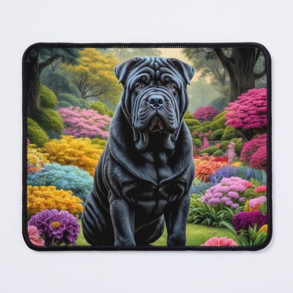 Item preview, Louis Shar Pei Dog Portrait Painting designed and sold by Heart and Soul Studio.