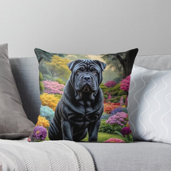 Item preview, Louis Shar Pei Dog Portrait Painting designed and sold by Heart and Soul Studio.